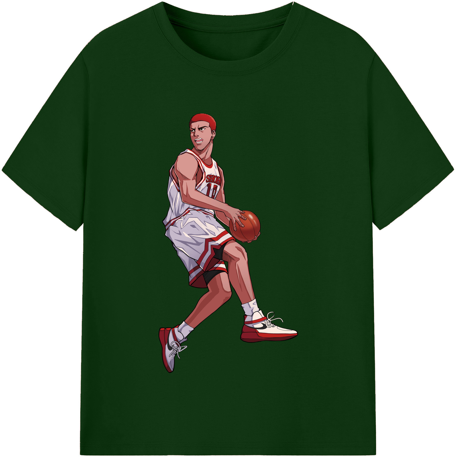 SLAM DUNK／スラムダンク 綿100％半袖Tシャツ（フロントプリント）